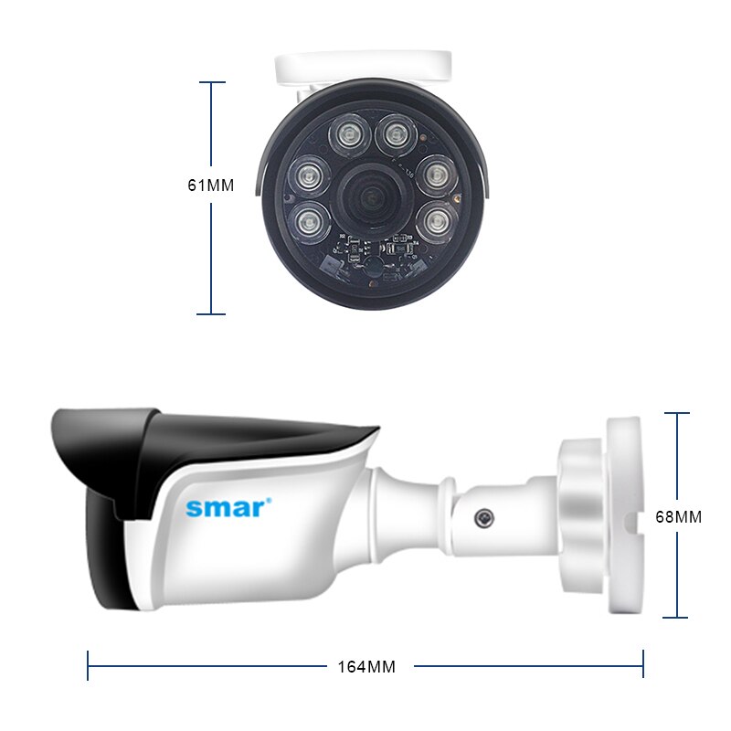 Smar 4CH 1080N 5 in 1 AHD DVR Kit CCTV System 4PCS 720P/1080P IR AHD Camera Outdoor Waterproof Security Surveillance Set XMeye