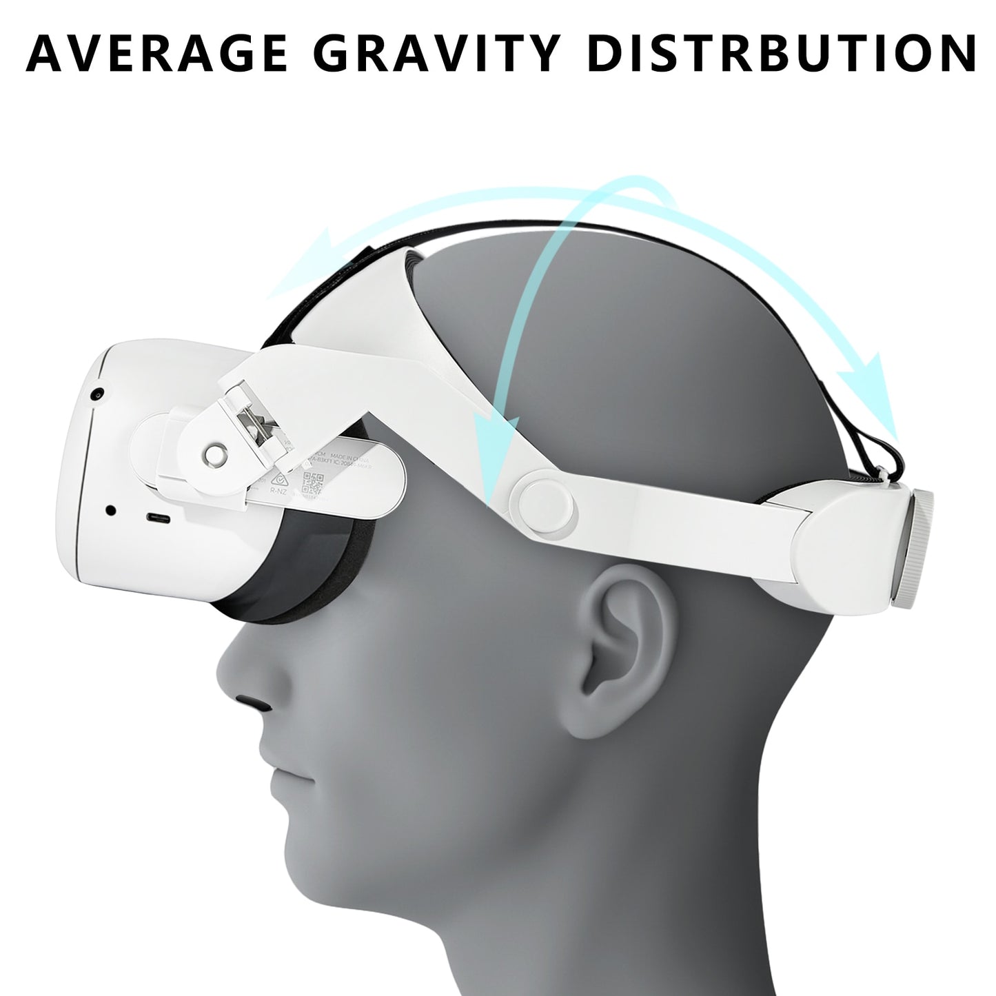 GOMRVR Head Strap for Oculus Quest 2 Halo Strap Adjustable Comfortable Oculus Quest 2 Head Strap For Oculus Quest2 Accessories