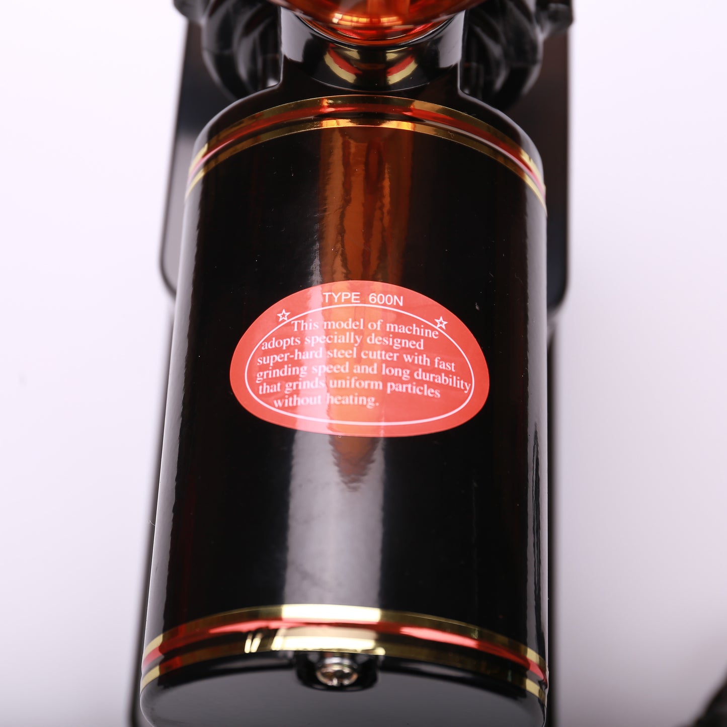 110V and 220V to 240V Black Color Coffee Grinder Machine Mill with Plug Adapter