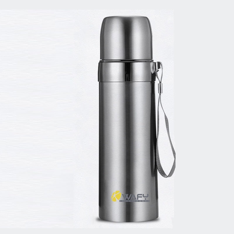 1PCS 500Ml Bullet Double-Layer Stainless Steel Vacuum Thermos Mug Coffee Mug Thermos Camouflage Vacuum Vacuum Bottle