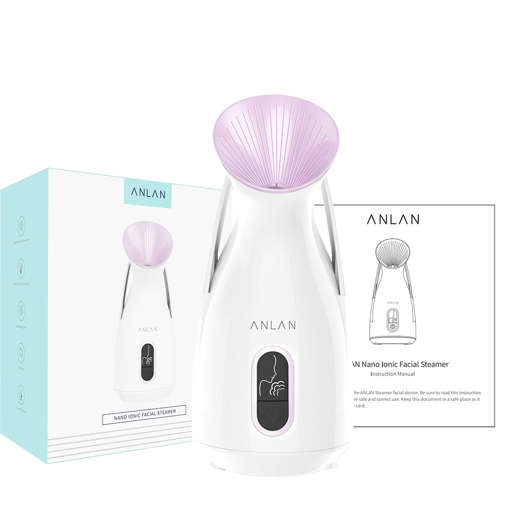EU Plug Hot Spray Steam Face Sprayer Ion Beauty Instrument Nano Ionic Face Steamer For Face Beauty Salon Sauna SPA Face Sprayer