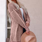Heathered Open Front Longline Cardigan