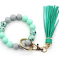 Assorted 2-Pack Multicolored Beaded Tassel Keychain