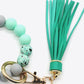Assorted 2-Pack Multicolored Beaded Tassel Keychain