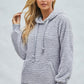 Drawstring Sherpa Hoodie with Pocket