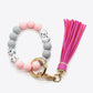 Assorted 2-Pack Multicolored Beaded Tassel Keychain