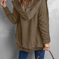 Button Front Hooded Cardigan with Pockets