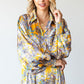 First Love Full Size Floral Lantern Sleeve Blouse