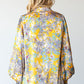 First Love Full Size Floral Lantern Sleeve Blouse