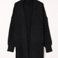 Heathered Open Front Longline Cardigan