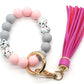 Assorted 2-Pack Multicolored Beaded Tassel Keychain
