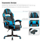 Gaming Chair Ergonomic Executive Chair for Gamers Office Chair with Folding Footrest Comfortable Lumbar Cushion for Work