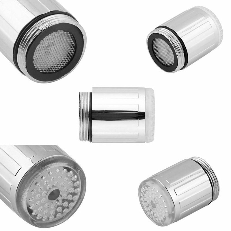 7 Colour Changing or 3 Color Temperature Sensor Led Tap Light Water Faucet Lamp