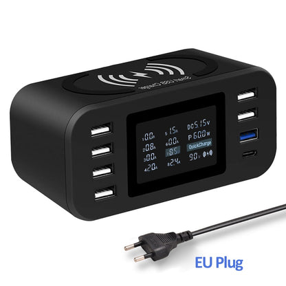 Qi Wireless Charger Quick Charge 3.0 Fast Charging Station 60W For Samsung S9 S8 Mi Nexus LG Sony Moto Nokia QC3.0 Power Adapter