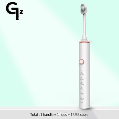 GeZhou Electric Toothbrush Sonic Toothbrush Rechargeable IPX7 Waterproof  6 Mode Travel Toothbrush with 8 Brush Head best gift