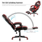 Gaming Chair Ergonomic Executive Chair for Gamers Office Chair with Folding Footrest Comfortable Lumbar Cushion for Work