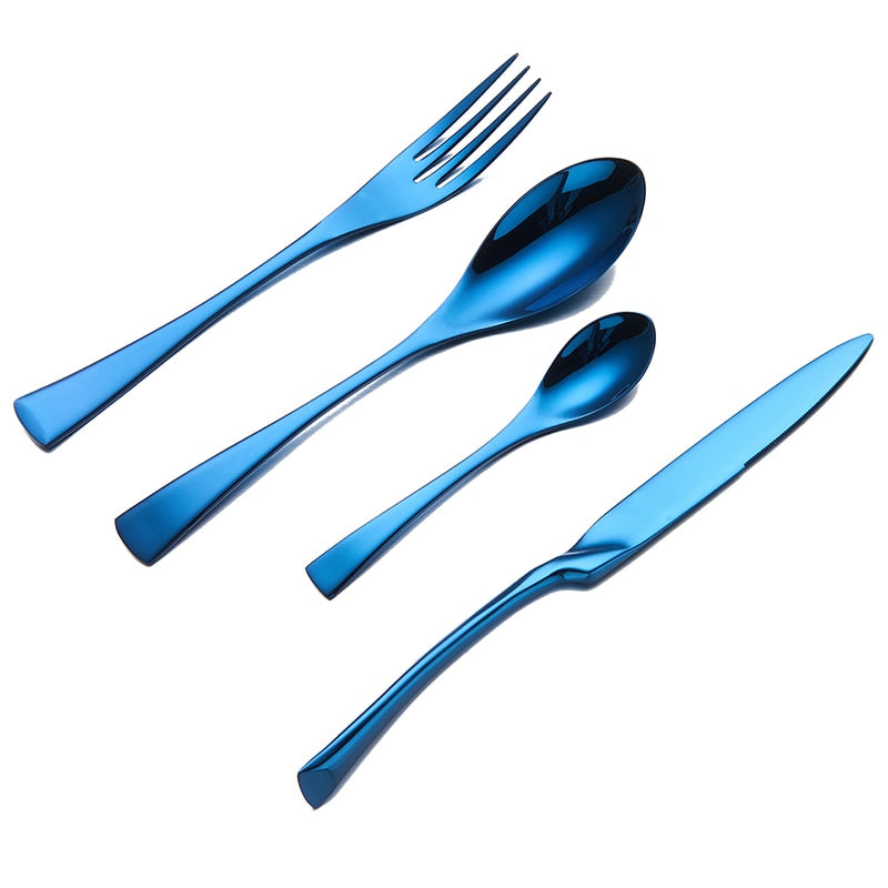 Cutlery Stainless Steel Cutlery Tableware Forks Knives Spoons Luxury Kitchen Knife Fork Spoon Set Cutlery Tableware Dinnerware