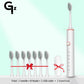 GeZhou Electric Toothbrush Sonic Toothbrush Rechargeable IPX7 Waterproof  6 Mode Travel Toothbrush with 8 Brush Head best gift
