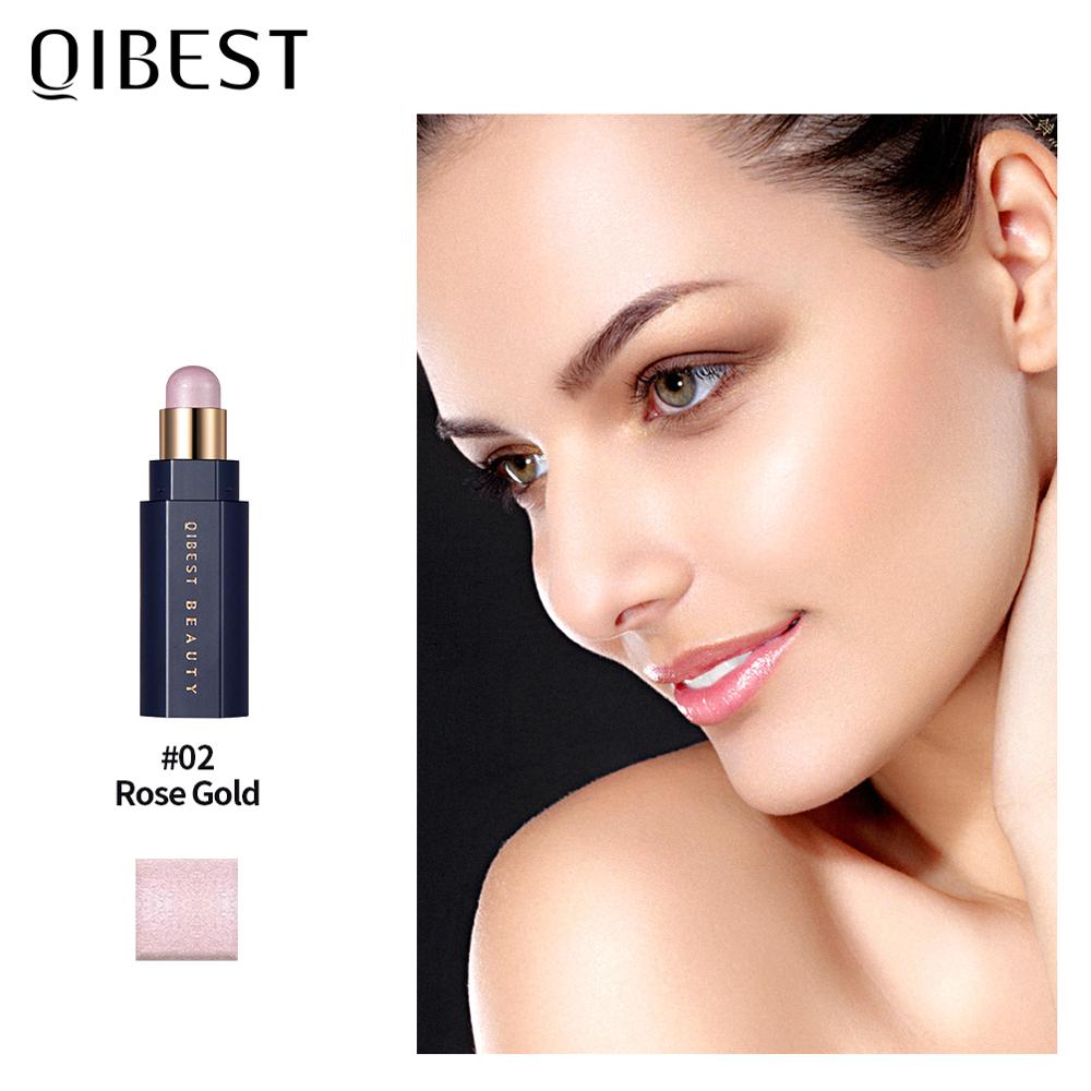 QIBEST Face Highlighter Stick Makeup Glow Face Concealer Contour Bronzer 3D Make Up Corrector Contour Stick Illuminator Cosmetic