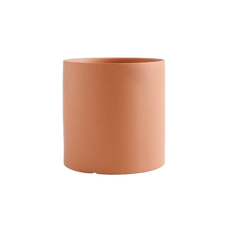 1pc European Pure Color Flower Pot Home Decoration Succulent Ceramic Flower Pot Plant Pot Garden Pots Planters