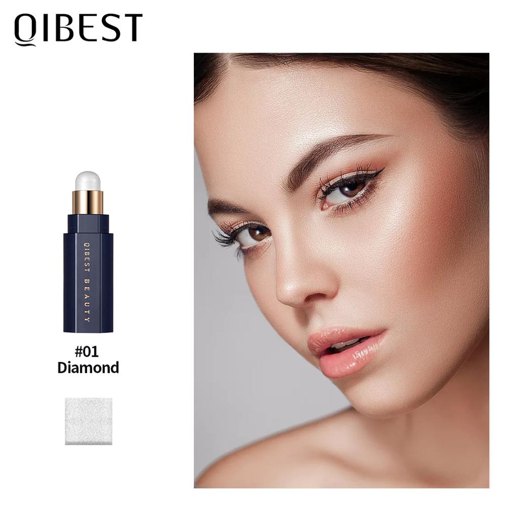 QIBEST Face Highlighter Stick Makeup Glow Face Concealer Contour Bronzer 3D Make Up Corrector Contour Stick Illuminator Cosmetic
