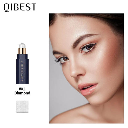 QIBEST Face Highlighter Stick Makeup Glow Face Concealer Contour Bronzer 3D Make Up Corrector Contour Stick Illuminator Cosmetic