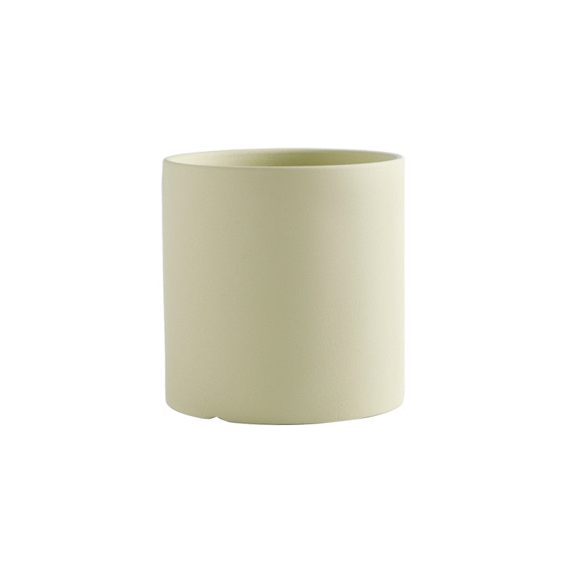 1pc European Pure Color Flower Pot Home Decoration Succulent Ceramic Flower Pot Plant Pot Garden Pots Planters