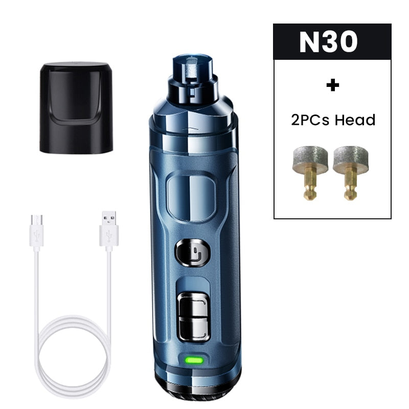 ROJECO N30 Electric Dog Nail Clippers For Dog Nail Grinder Rechargeable Professional Pet Clipper For Cat Claws Cutter Grooming
