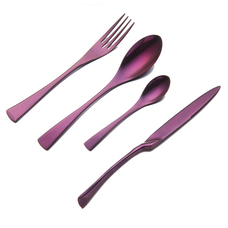 Cutlery Stainless Steel Cutlery Tableware Forks Knives Spoons Luxury Kitchen Knife Fork Spoon Set Cutlery Tableware Dinnerware