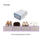 6PCS Flip Shoes Box Thickened Transparent Drawer Case Plastic Shoe Boxes Stackable Box Shoe Organizer Shoebox storage Shoe rack