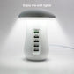 Multiple USB Phone Charger Mushroom Night Lamp Charging 5 Ports Station Stand Dock QC 3.0 Quick Charger for Mobile Tablet