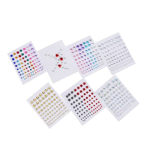 Tattoo Diamond Makeup Eyeliner Eyeshadow Face Sticker Jewel Eyes Makeup Crystal Eyes Sticker