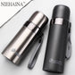 1PCS 500Ml Bullet Double-Layer Stainless Steel Vacuum Thermos Mug Coffee Mug Thermos Camouflage Vacuum Vacuum Bottle