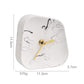 Nordic Home Decoration Accessories Geometry Shaped Cement Table Clock Desktop Decoration Mute Concrete Small Desk Clock