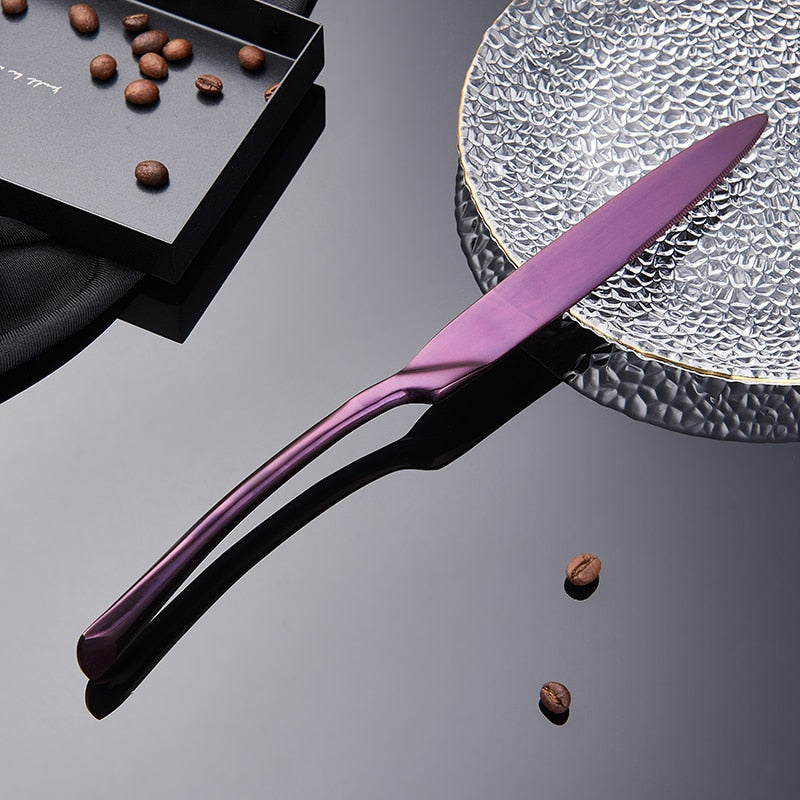 Cutlery Stainless Steel Cutlery Tableware Forks Knives Spoons Luxury Kitchen Knife Fork Spoon Set Cutlery Tableware Dinnerware