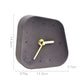 Nordic Home Decoration Accessories Geometry Shaped Cement Table Clock Desktop Decoration Mute Concrete Small Desk Clock