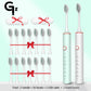 GeZhou Electric Toothbrush Sonic Toothbrush Rechargeable IPX7 Waterproof  6 Mode Travel Toothbrush with 8 Brush Head best gift