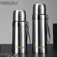 1PCS 500Ml Bullet Double-Layer Stainless Steel Vacuum Thermos Mug Coffee Mug Thermos Camouflage Vacuum Vacuum Bottle