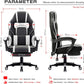 Gaming Chair Ergonomic Executive Chair for Gamers Office Chair with Folding Footrest Comfortable Lumbar Cushion for Work