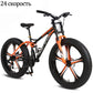 wolf&#39;s fang Bicycle 26 inch 24 speed  Fat Mountain Bike road bikes mtb Man fat bike bmx Spring Fork bicycle Free shipping