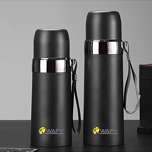 1PCS 500Ml Bullet Double-Layer Stainless Steel Vacuum Thermos Mug Coffee Mug Thermos Camouflage Vacuum Vacuum Bottle