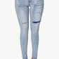 Acid Wash Ripped Skinny Jeans