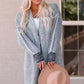 Heathered Open Front Longline Cardigan