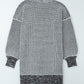 Heathered Open Front Longline Cardigan