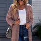 Heathered Open Front Longline Cardigan
