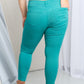 YMI Jeanswear Kate Hyper-Stretch Full Size Mid-Rise Skinny Jeans in Sea Green